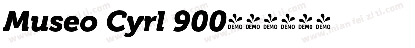 Museo Cyrl 900字体转换